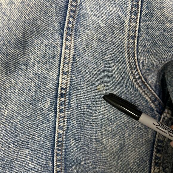 Vintage Levi's Denim Trucker Jacket  70507 0219 Acid Wash Sz M USA Made  Red Tab - Picture 7 of 11